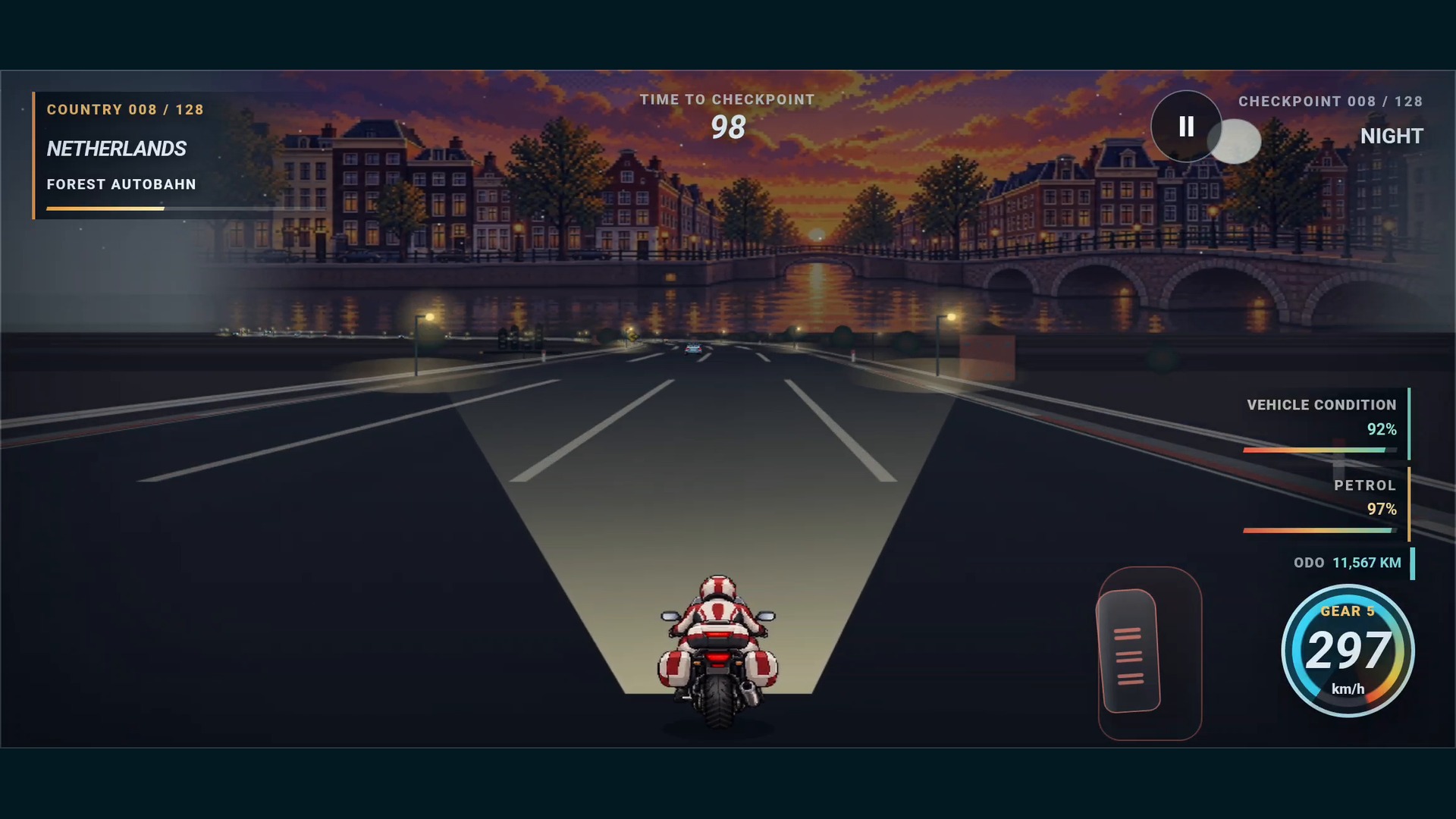 Night driving in the Netherlands
